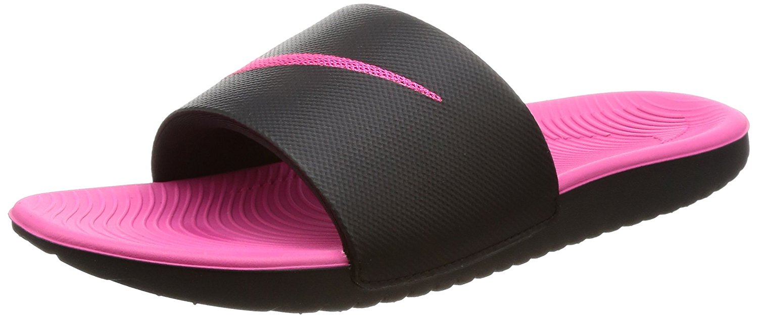 Little Kid's Nike Kawa Slide Black/Vivid Pink (819353 001) - 3 - image 1 of 7