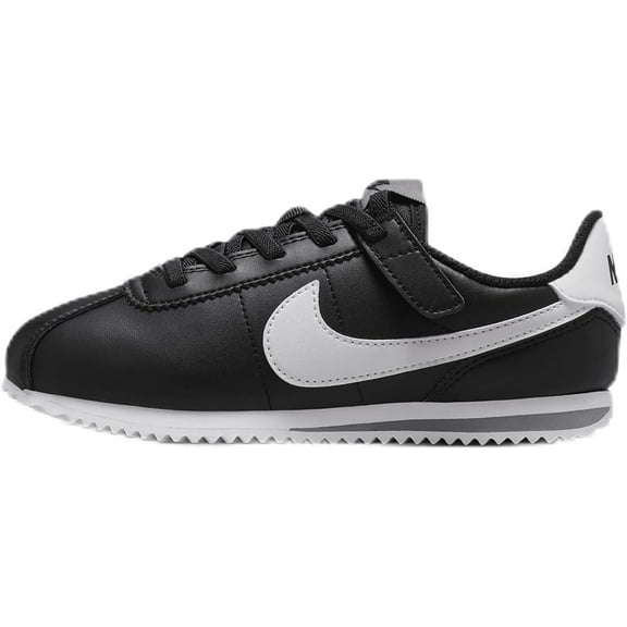 Little Kid's Nike Kids Cortez Easyon Black/White-Cool Grey (DM0951 001) - 10