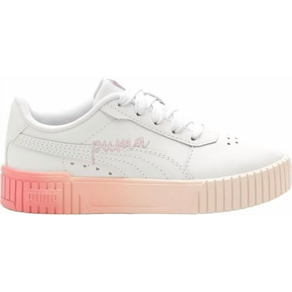 Little Kid's Puma Carina 2.0 Lots of Love P White-Whisp Of Pink (398236 01) - 1.5