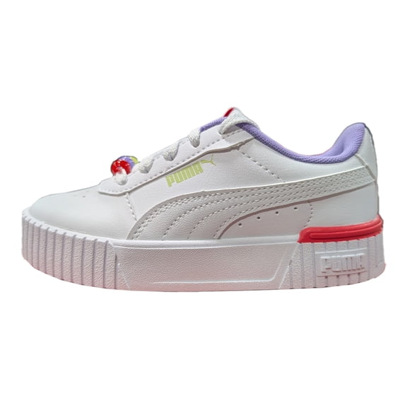 Little Kid's Puma Carina 2.0 Pearls Puma White-Cool Cucumber (398478 01) - 13