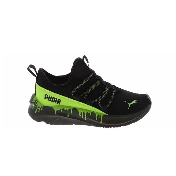 Little Kid's Puma One4All Slip On  Melt PS Puma Black-Pitch Green (312354 02) - 13