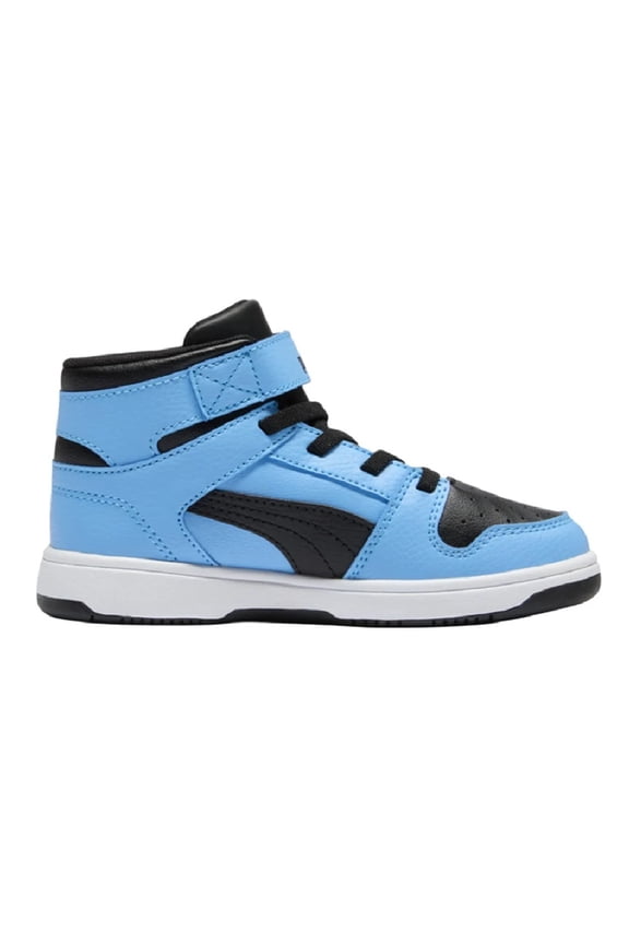 Little Kid's Puma Rebound Layup RCL V PS Team Light Blue-Puma Black (403063 02) - 12