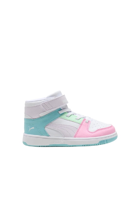 Little Kid's Puma Rebound Layup RCL V PS Wht-Lilac Frost Lake (403063 03) - 1.5