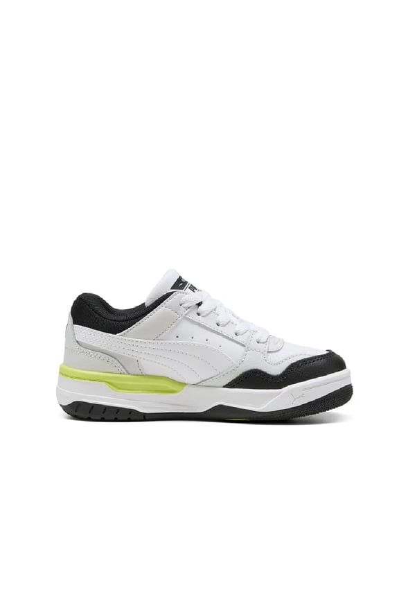 Little Kid's Puma Rebound Retro PS Puma Blk-Wht-Lime Smash (402361 10) - 13