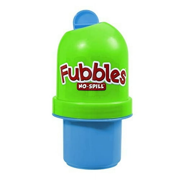 Fubbles Bubbles No-Spill Bubbles Tumbler Bubble toy for babies toddlers and kids of all ages Includes 4oz bubble Solution and bubble wand tumbler colors may vary