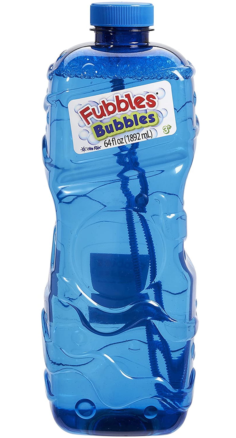 Little Kids Fubbles Premium Long Lasting Bubble Solution, 64 oz, Assorted Colors