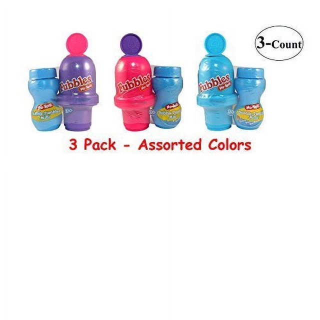 Little Kids Mini Fubbles NoSpill Mini Bubble Tumbler 3 Pack