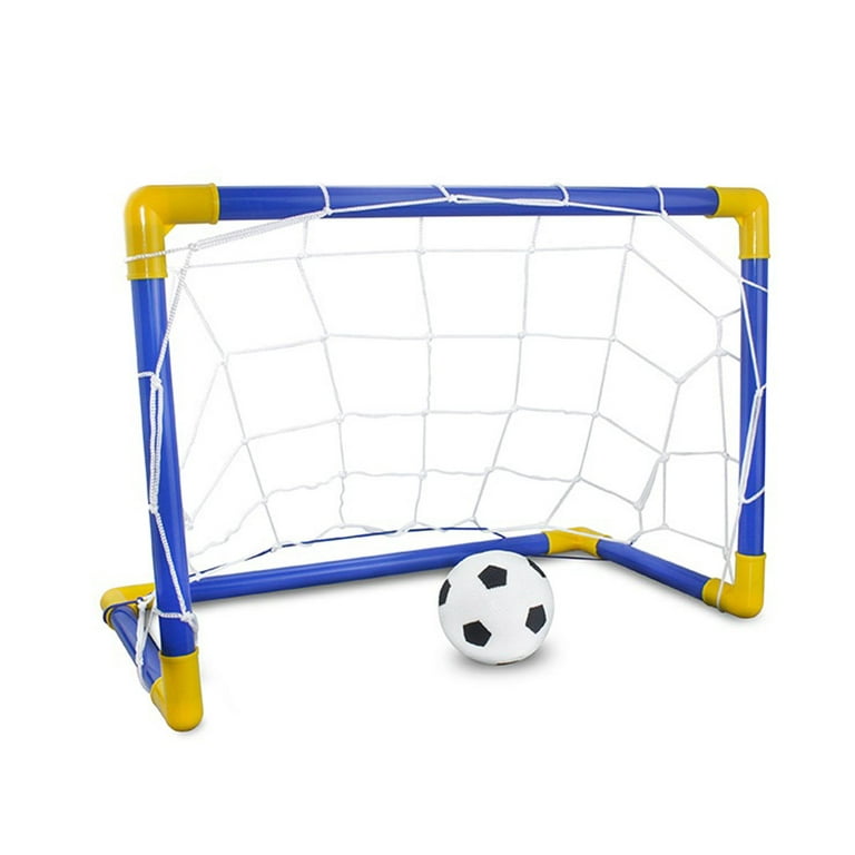 Little Kids Premium Portable Soccer Goal Set Endless Hours of Fun and Playing Time Indoor and Outdoor Extra Strong, Durable Football Play Kit, Size