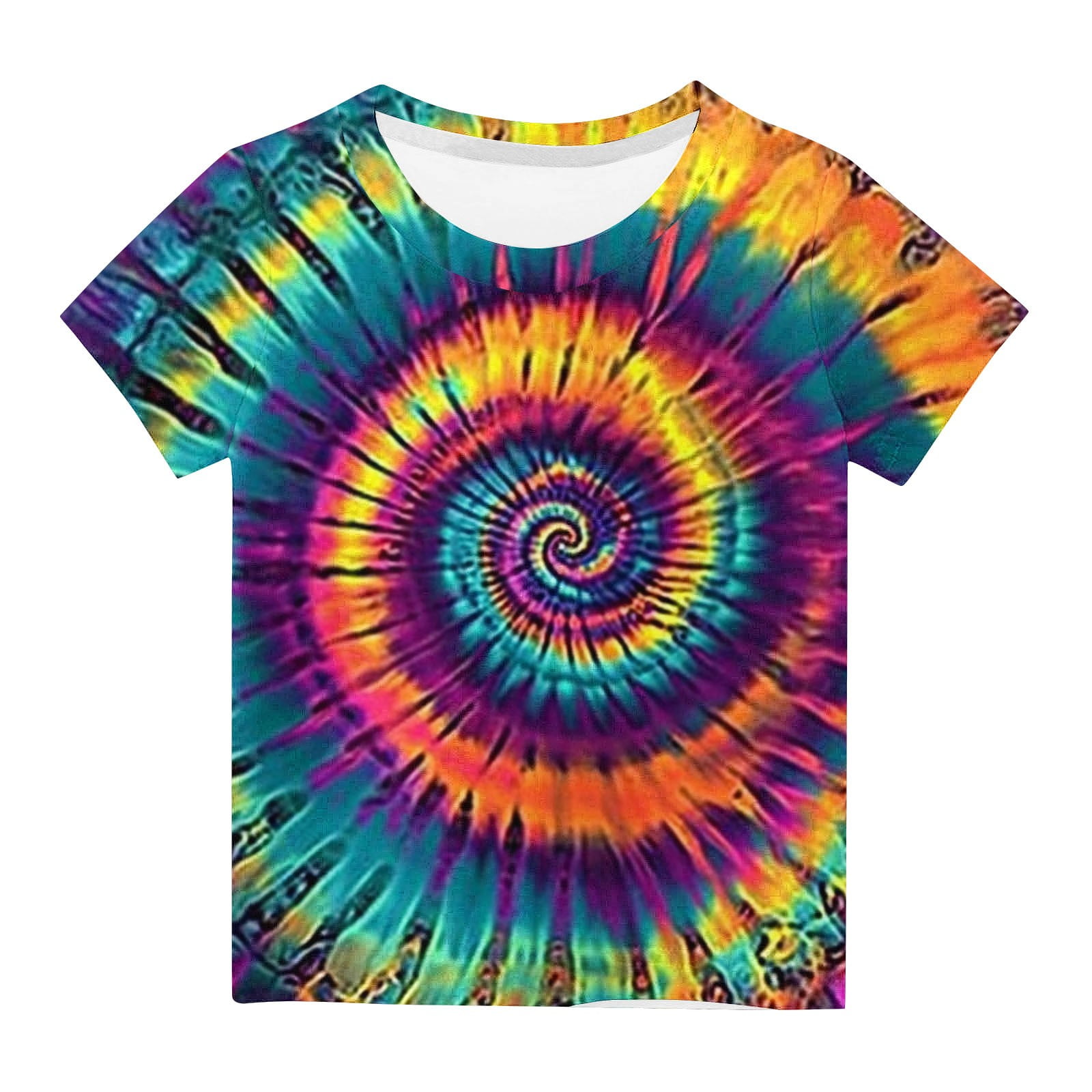 Little Kids Tie Dye Shirt forBoys Girls Tie-Dye Tshirt Tee - Walmart.com