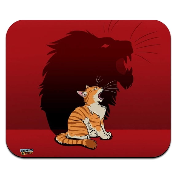 Little Kitten Lion Roar Low Profile Thin Mouse Pad Mousepad