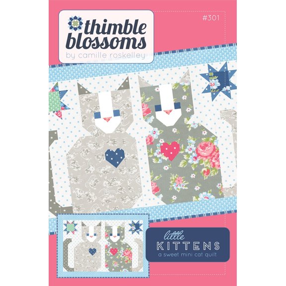 Little Kittens Mini Quilt Pattern by Thimble Blossoms