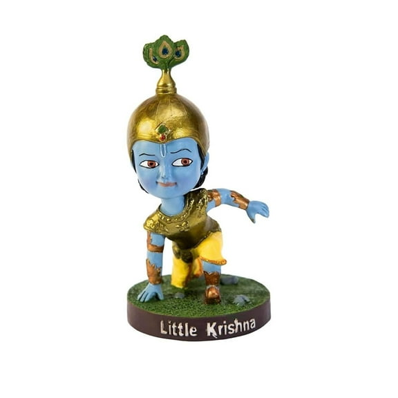 Little Krishna Bobblehead | Lord Krishna Miniature | Handmade