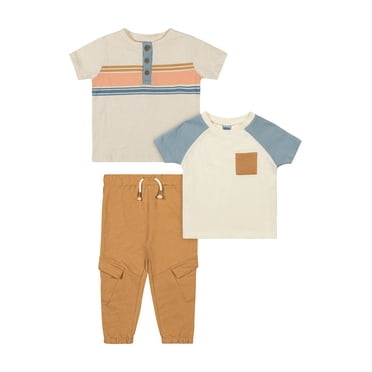 Little Lad Infant Boys' Tee and Jogger Pant, 3-Piece Set, Sizes 12M-24M