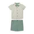 thumbnail image 1 of Little Lad Newborn Boys' Short Sleeve Shirt and Short, 2-Piece Set, Sizes 0-3M-6-9M, 1 of 4