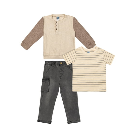 Little Lad Toddler Boys' Tee and Pant, 3-Piece Set, Sizes 2T-4T