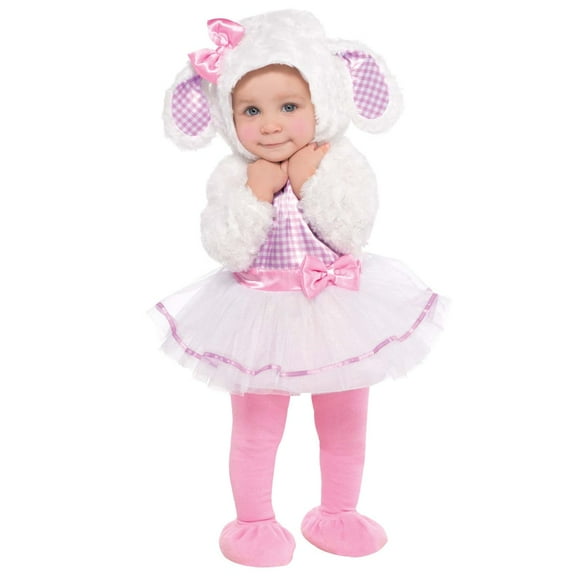 Amscan Little Lamb Infants Halloween Costume; 6-12 Months