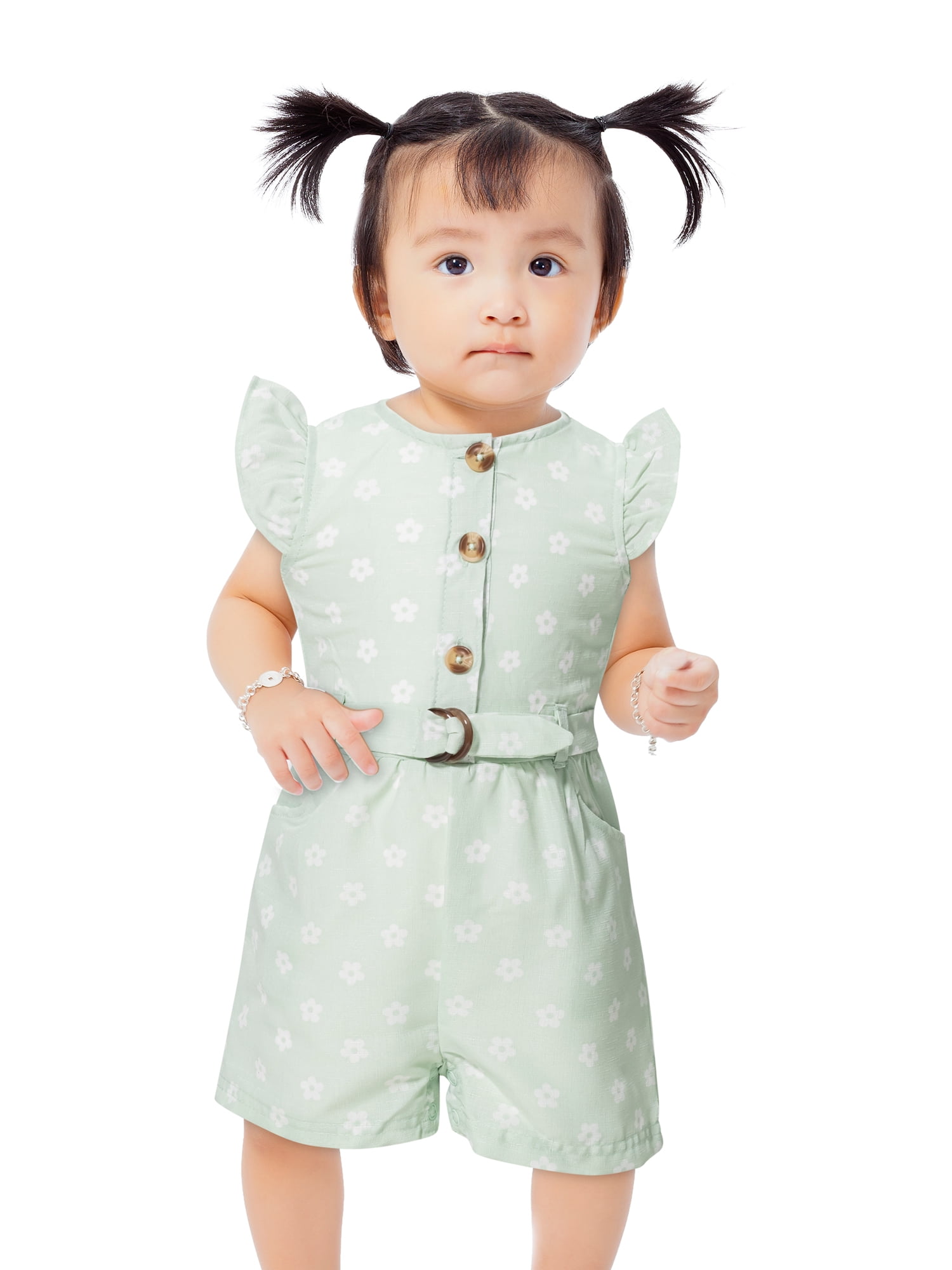 Little Lass Infant Girls' 2 Pack Ruffle Romper, Sizes 12M-24M