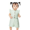 thumbnail image 1 of Little Lass Infant Girls' 2 Pack Ruffle Romper, Sizes 12M-24M, 1 of 6