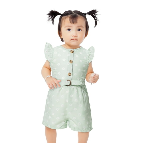 Little Lass Infant Girls' 2 Pack Ruffle Romper, Sizes 12M-24M