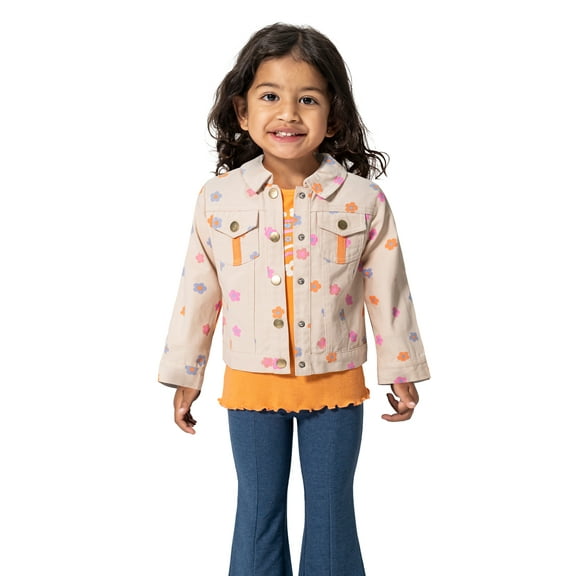 Little Lass Toddler Girl Jacket, Tee, and Pant 3-Piece Set, Sizes 2T-4T