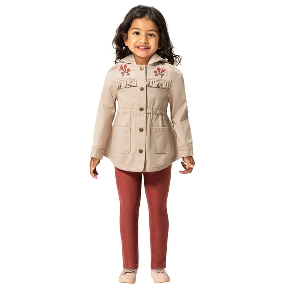 Little Lass Toddler Girls' Jacket, Tee, and Legging 3-Piece Set, Sizes 2T-4T