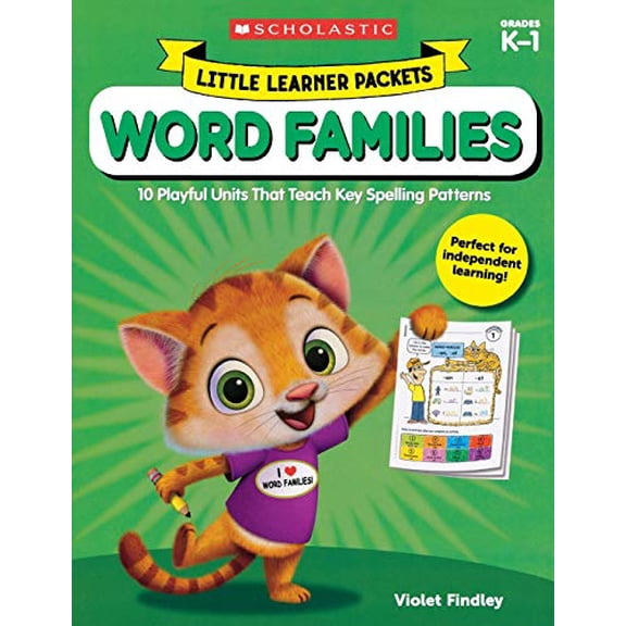 Pre-Owned Little Learner Packets: Word Families: 10 Playful Units That Teach Key Spelling Patterns, 9781338230307, 1338230301, Paperback,
