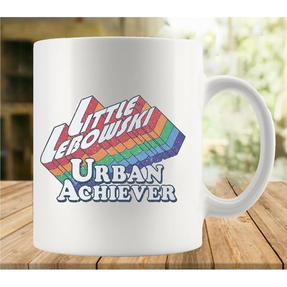 Little Lebowski Urban Achiever Coffee Mug - Funny Birthday Gift Idea For Mom Dad Husband Wife - 11 Oz Coffee Mug Tea Cup White