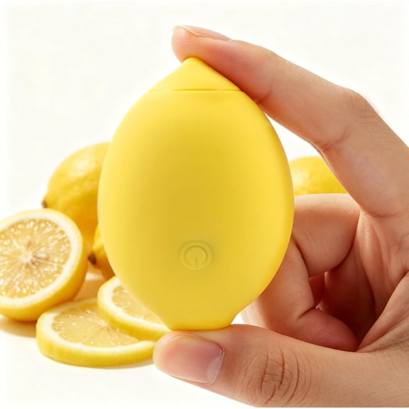 Little Lemon Massager with 10 Modes, IPX6 Waterproof Silicone Handheld Massager with USB Charging, Portable and Compact, Low Noise