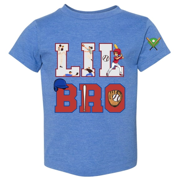 Little Lil Bro Brother Baseball Graphic T Shirt (Toddler Boys)