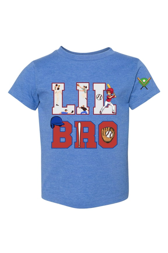 Little Lil Bro Brother Baseball Graphic T Shirt (Toddler Boys)