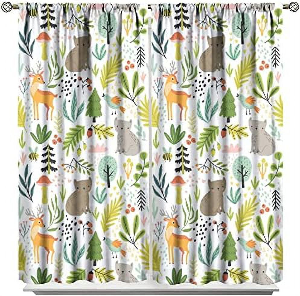 Little Lion King Curtains for Baby Child Cute Funny Forest Animals ...