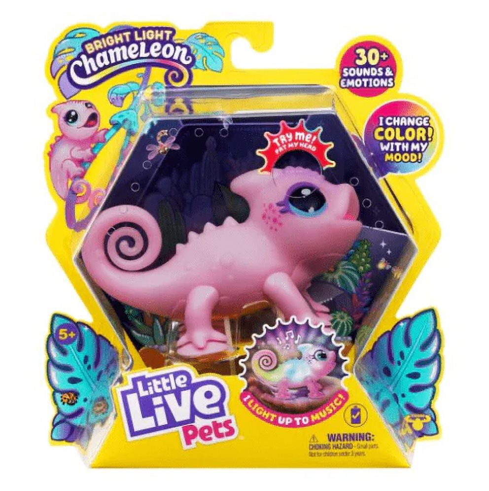 Nova Interactive Pink Light-Up Chameleon Toy with AAA Batteries
