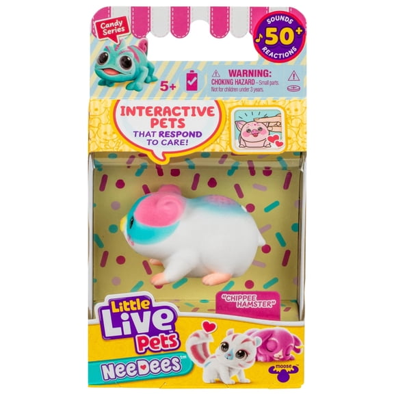 Little Live Pets Candy Series Chippee Hamster Wearable Interactive Figure Pack