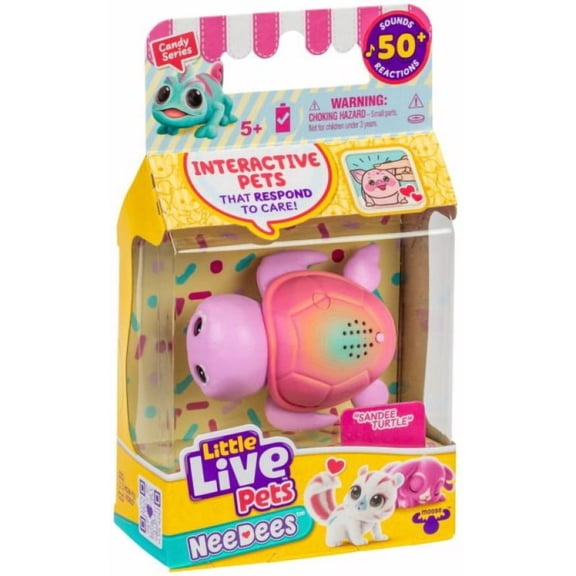 Little Live Pets Candy Series Sandee Turtle Wearable Interactive Figure Pack