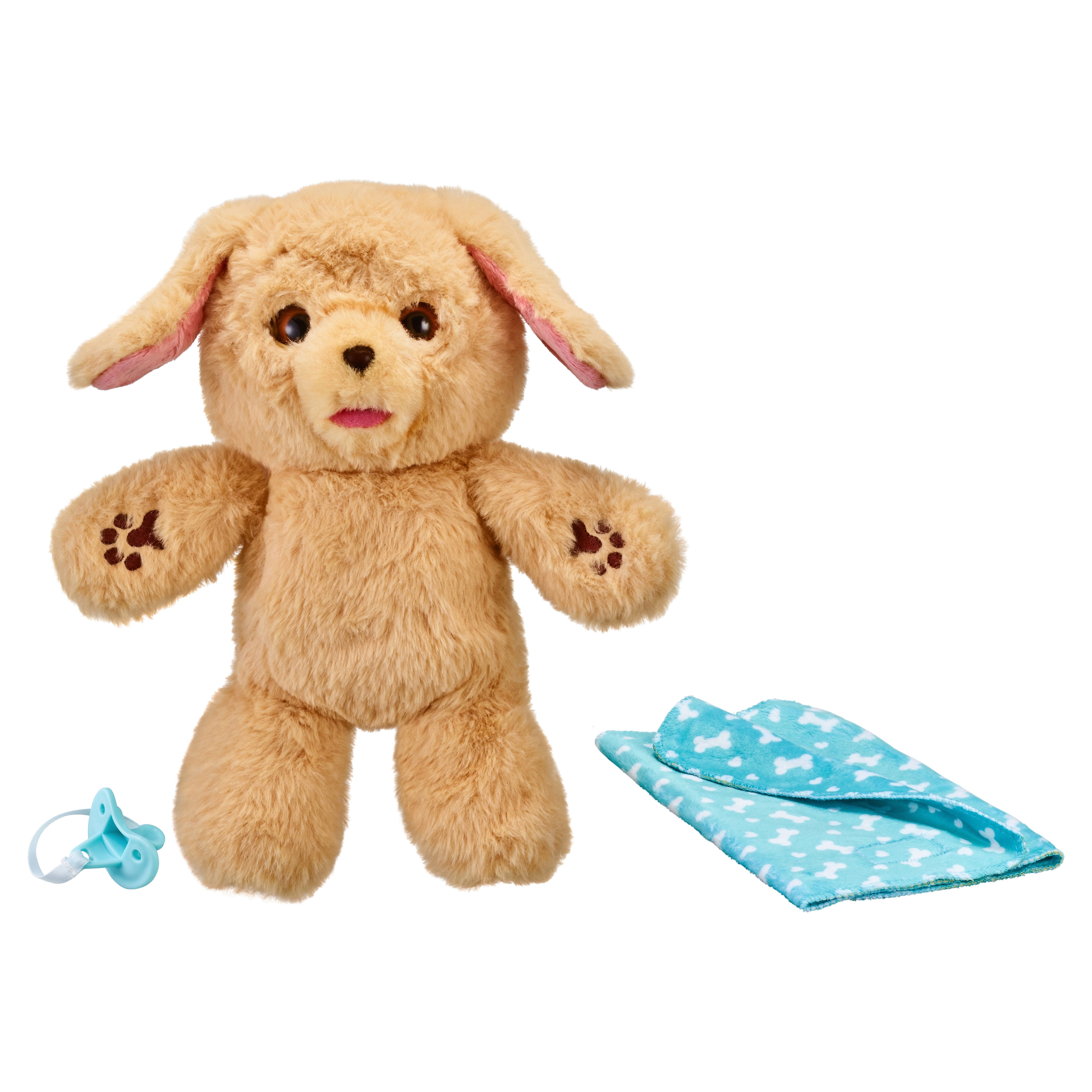 Little Live Pets - Cozy Dozys: Charlie The Puppy, Interactive Plush Toy Dog, 25+ Sounds and Reactions, Magical Eye Movement, Blanket, Pacifier and Batteries Included. For Kids Ages 4+.