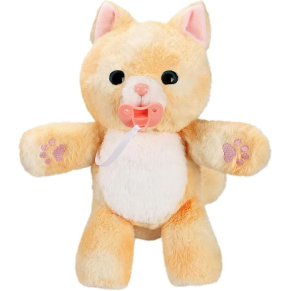 Little Live Pets - Cozy Dozys: Ginger The Kitty | Interactive Plush Toy Kitty. 25+ Sounds and Reactions. Magical Eye Movement. Blanket, Pacifier and Batteries Included. for Kids Ages 4+