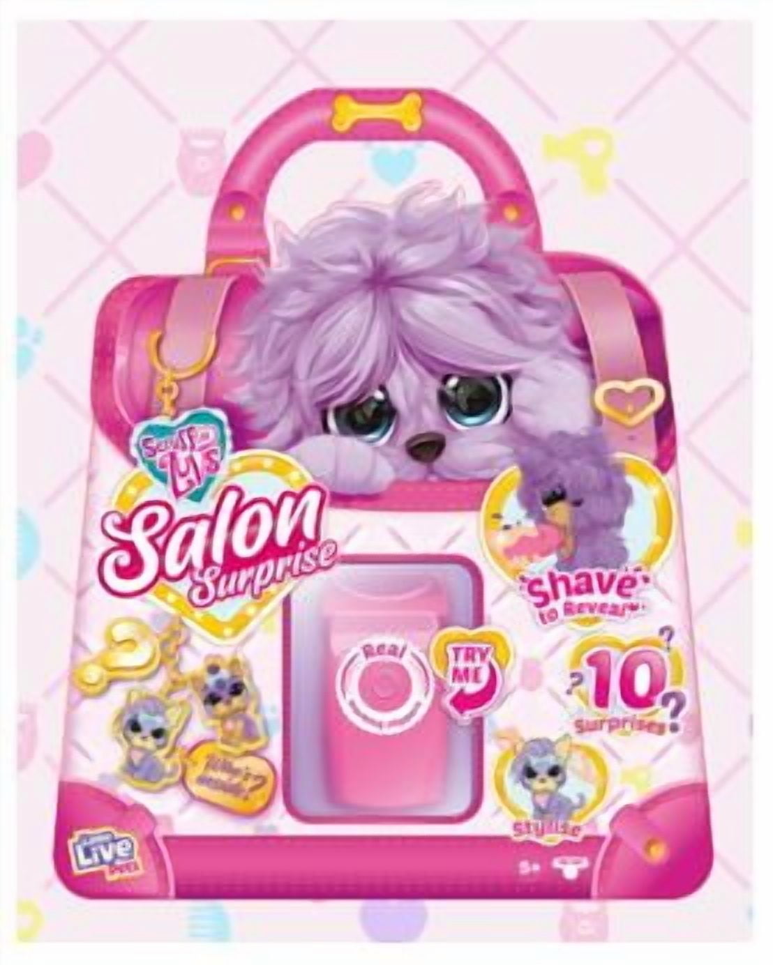 Little Live Pets Cutie Cuts, Purple Puppy, 9 Accessories, Girls, 4+