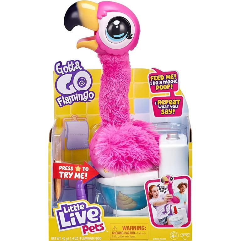 Little Live Pets Gotta Go Flamingo フラミンゴ Little Live Pets Gotta Go Flamingo, Interactive Plush Toy