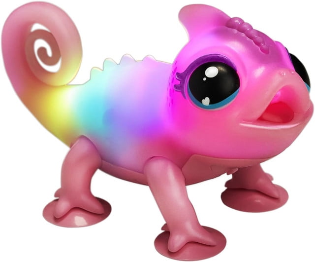 Nova Interactive Pink Light-Up Chameleon Toy with AAA Batteries