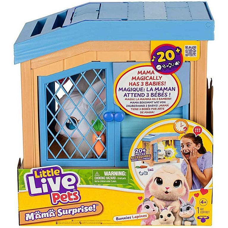 Little Live Pets Mama Surprise Bunnies Playset (Mama with 3 Babies