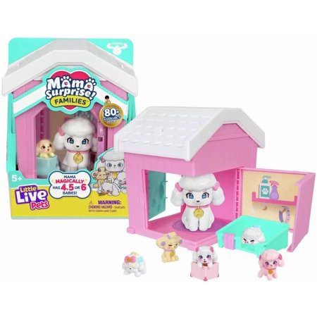 Little Live Pets Mama's House Poodle Interactive Toy [with 4, 5 OR 6 Babies]
