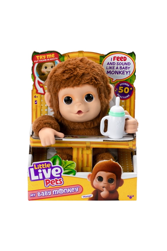 My Baby Monkey Mango, 50+ Sounds and Reactions, Ages 4+