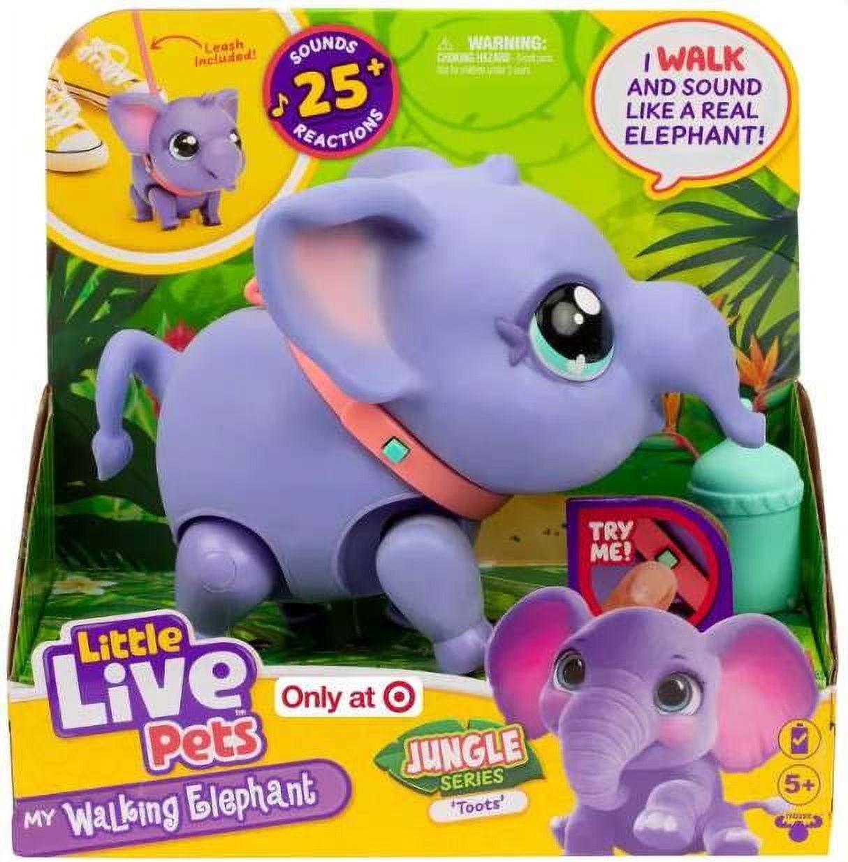 Little Live Pets My Walking Elephant Toots Interactive Toy (Jungle Series)