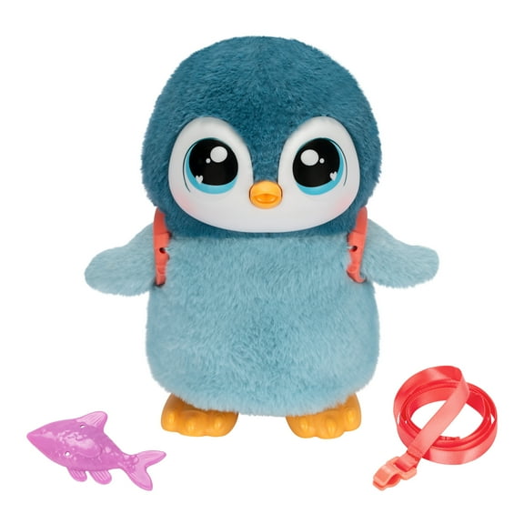 Little Live Pets My Walking Penguin Waddles, Interactive Gray Toy 25+ Sounds and Reactions, Ages 5+