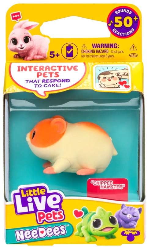 Little Live Pets NeeDees Chippee Hamster Wearable Interactive
