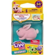 Little Live Pets NeeDees Pinkee Bunny Wearable Interactive Figure Pack