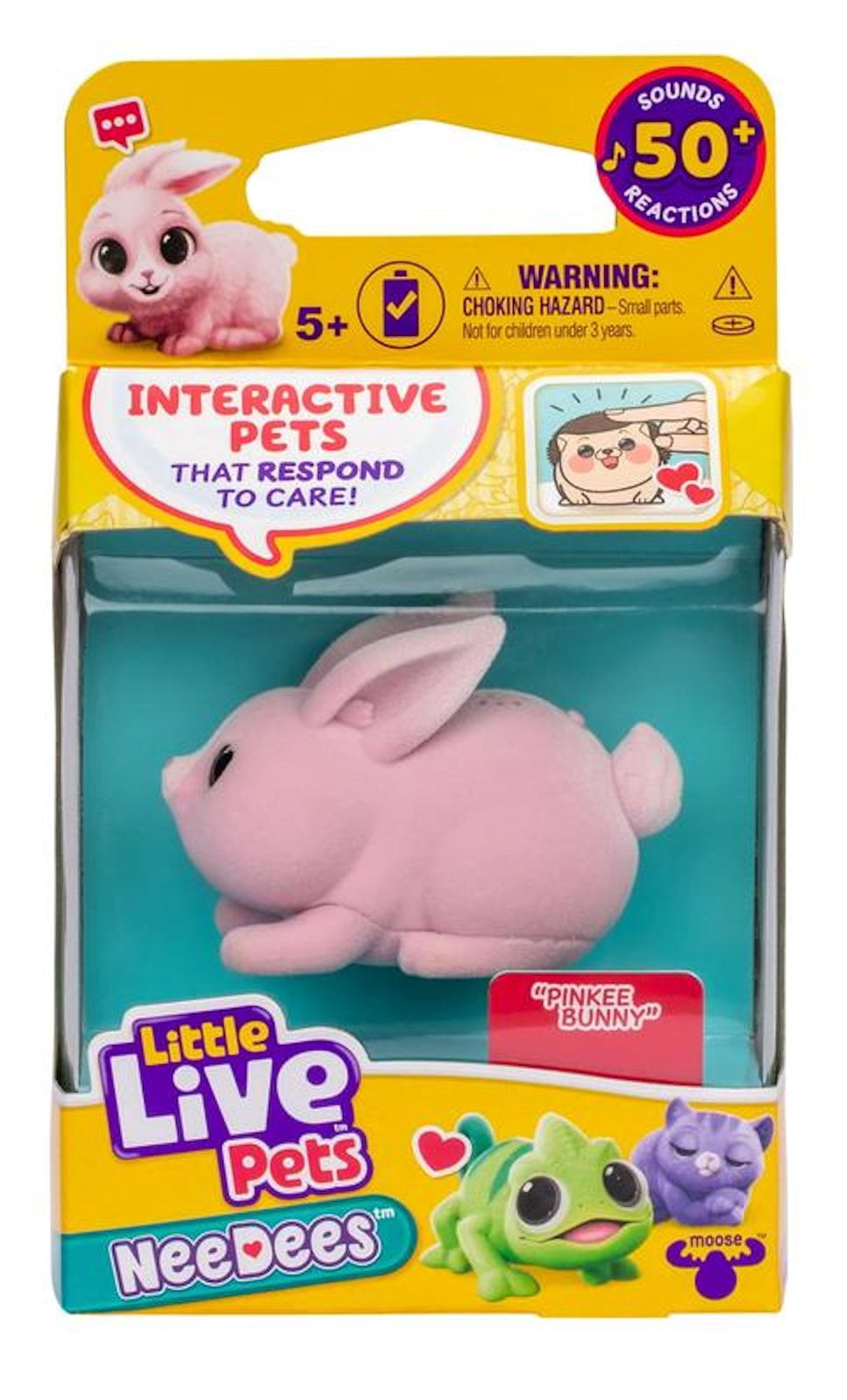 Little Live Pets NeeDees Interactive Pink Bunny Toy