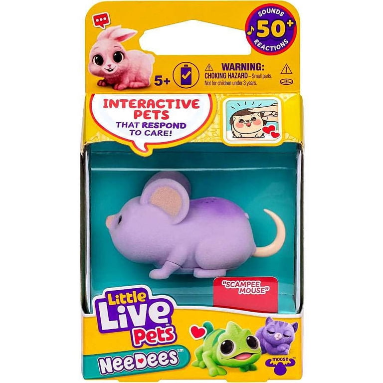 Little Live Pets NeeDees Scampee Mouse Wearable Interactive Figure