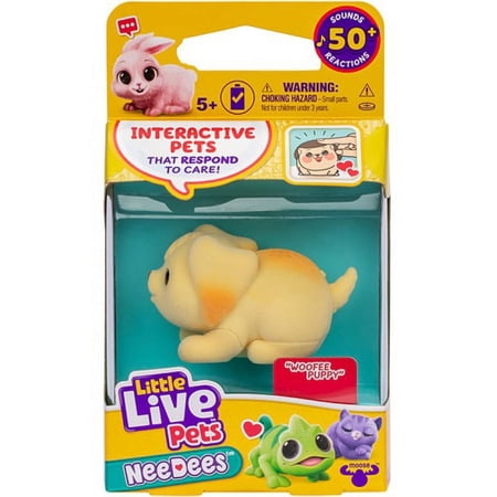 Little Live Pets NeeDees Woofee Puppy Wearable Interactive Figure Pack