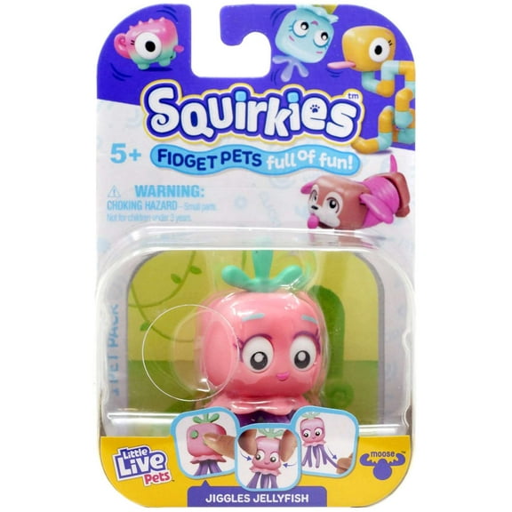 Little Live Pets Squirkies Jiggles Jellyfish Figure (Pink & Purple)